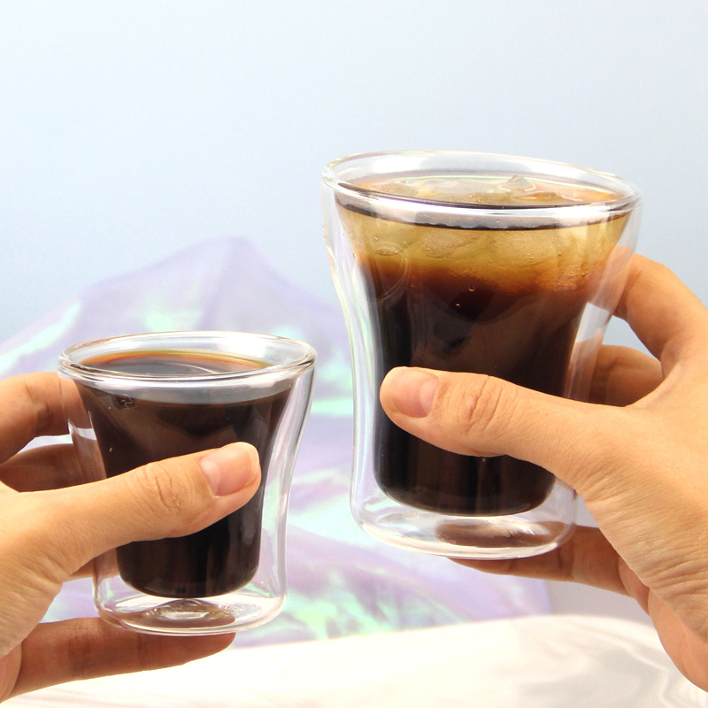 100/200/250ml Double Wall Glas - огляд і ціна Wine Beer Coffee