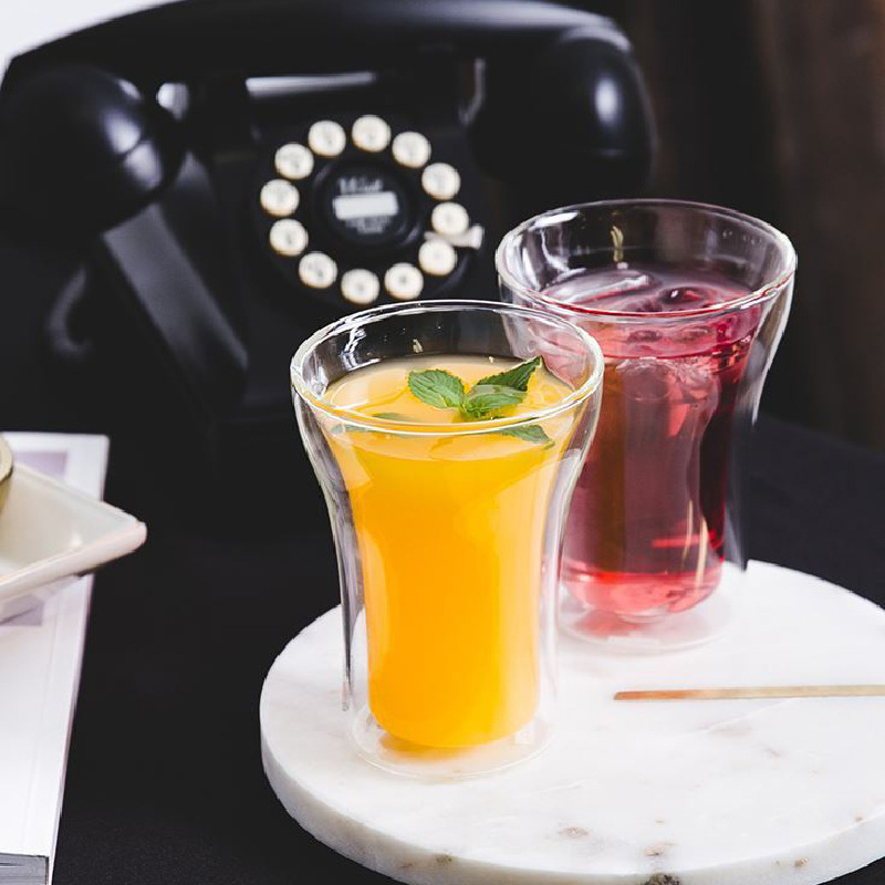 100/200/250ml Double Wall Glas - огляд і ціна Wine Beer Coffee