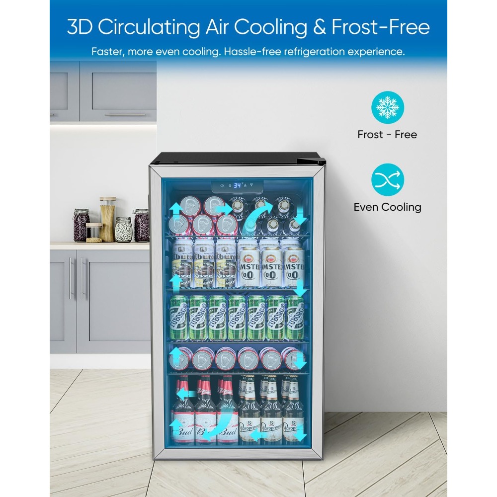Beverage Refrigerator Cooler - - огляд і ціна Wine Beer Mini Fridge
