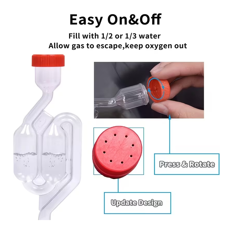 S-Shape Airlock With Food Grad - огляд і ціна Wine Beer Making Supplies