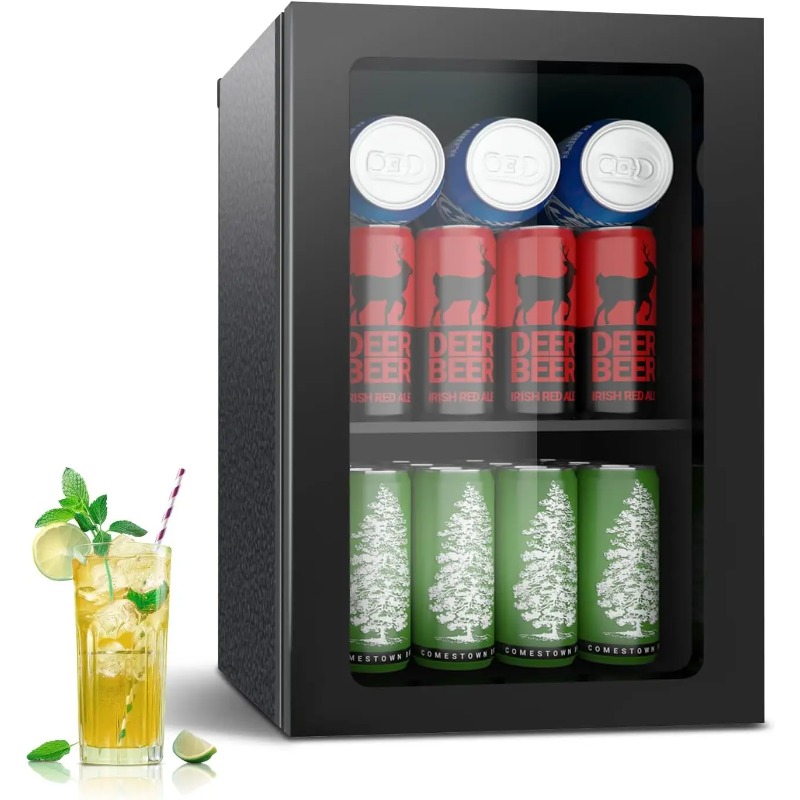 24 Can Mini Fridge with Glass  - огляд і ціна Wine Beer Mini Fridge