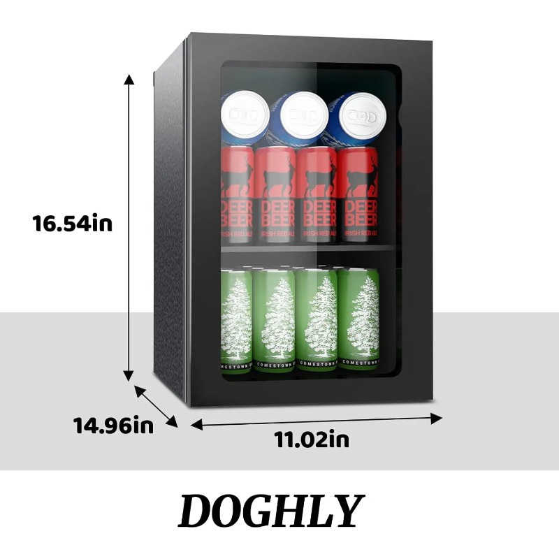 24 Can Mini Fridge with Glass  - огляд і ціна Wine Beer Mini Fridge