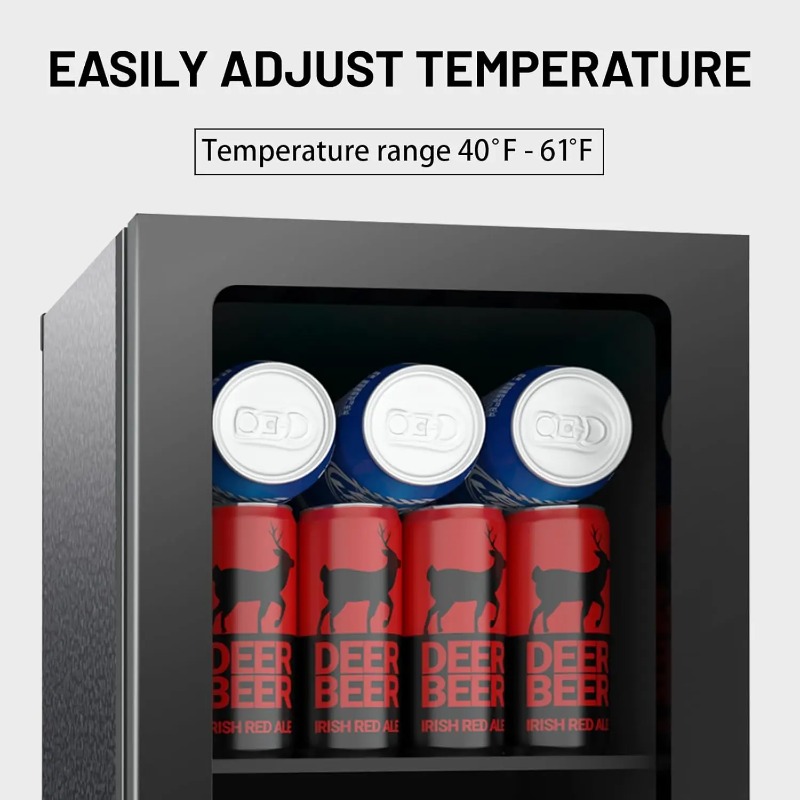 24 Can Mini Fridge with Glass  - огляд і ціна Wine Beer Mini Fridge