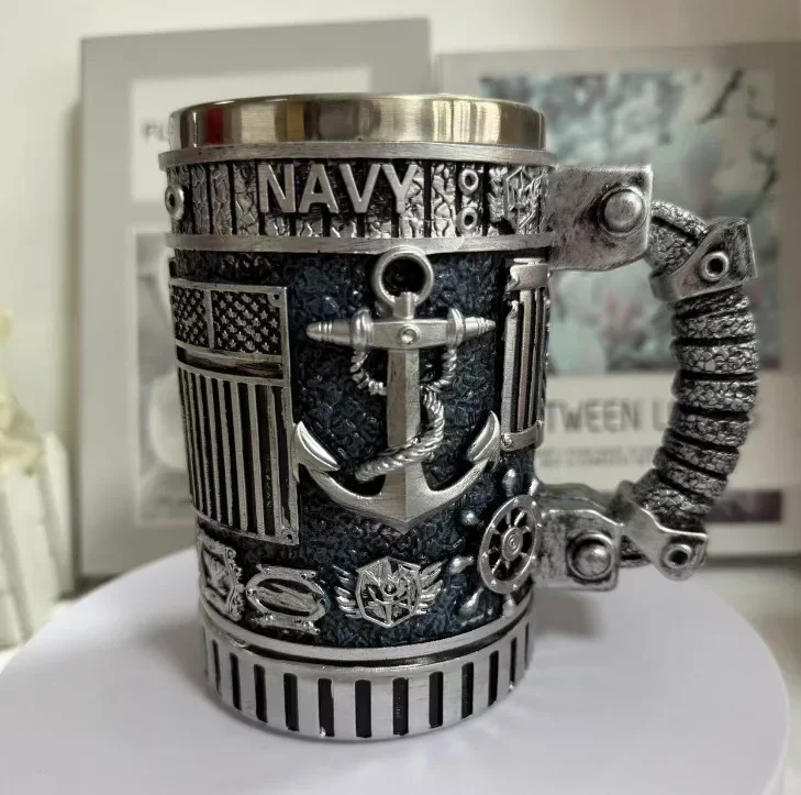 1pcs Navy Cup Air Force Anchor - огляд і ціна Wine Beer Coffee