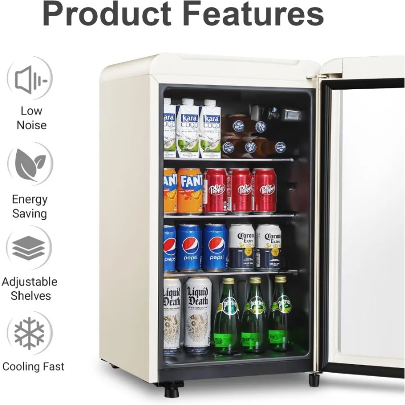 Retro Beverage Refrigerator Co - огляд і ціна Wine Beer Mini Fridge