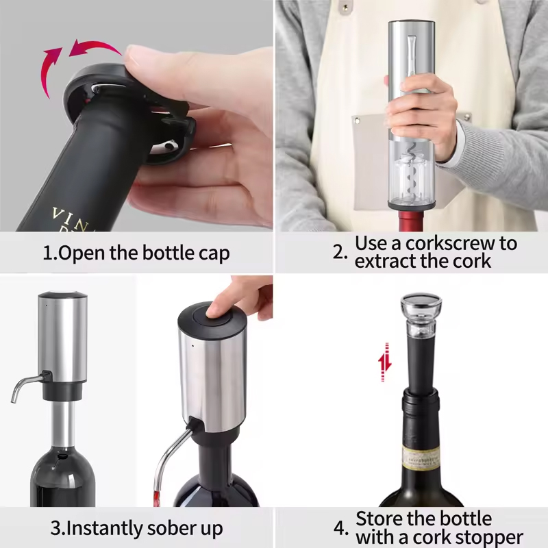2024 New Design 4-in-1 Lithium - огляд і ціна Wine Opener Electric