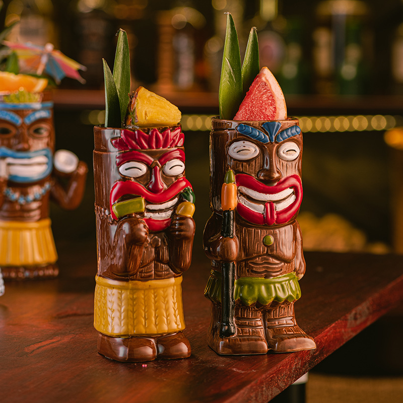 Ceramic Tiki Mug, Hawaiian Tro - огляд і ціна Wine Beer Coffee